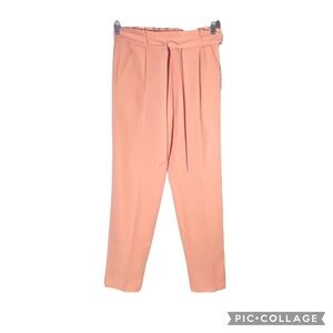 Flirtatious High Waisted Pleated Pink Pants NWT Size Medium